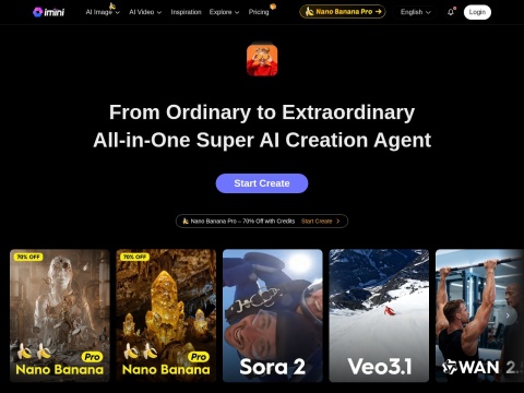 iMini AI | 一站式AI图片和AI视频创作平台