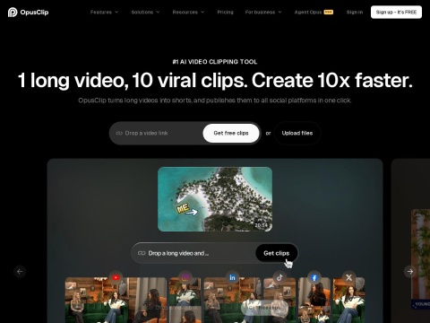 OpusClip - AI-powered Video Repurposing
